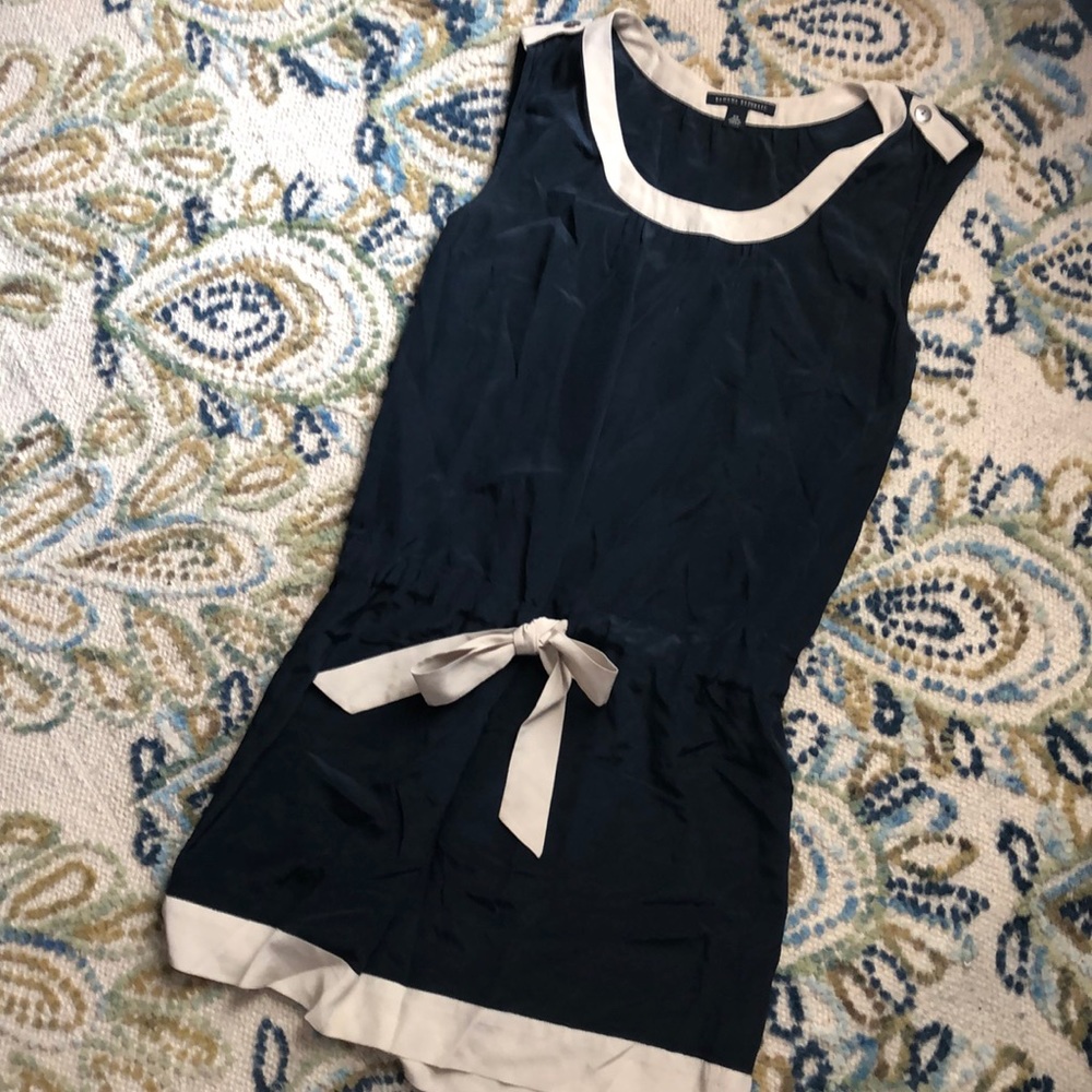 Drop waist silk dress - banana republic